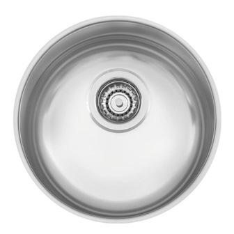 PILETA ADOSAR TRAMONTINA D: 38 REDONDA ACERO 304 PROF. 17 SATIN