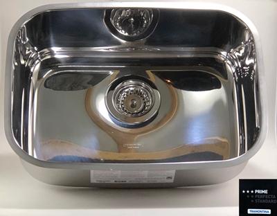 PILETA AC. INOX. ALTO BRILLO 48*34*18 TRAMONTINA