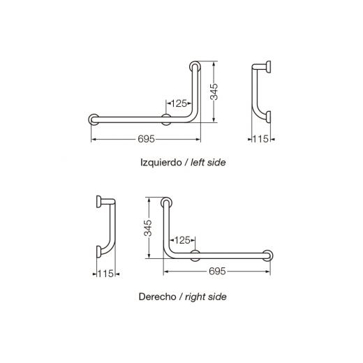 Barral fijo Espacio (discapacitados)