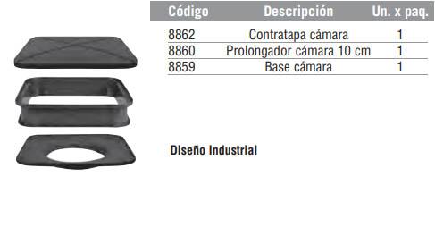 Conjunto Cámara de inspección 60x60 cm