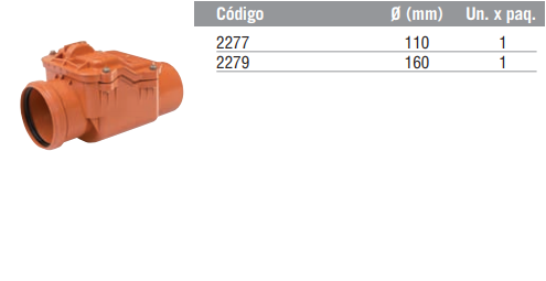 Válvula Antiretorno M-H