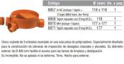 Cojinete para cámara de inspección Ø400 (3 entradas)