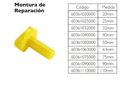 Montura de reparación